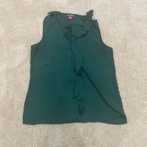 Vince Camuto Ruffle Neck Sleeveless Georgette Blouse